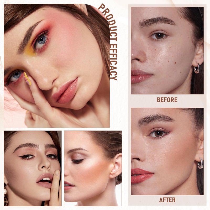Flawless Eraser Foundation Stick,Korean Hydrating Lightweight Foundation Stick with Brush,Multi-Use Foundation Stick Makeup, Waterproof Thin and Cover Blemishes for All Skin Types (natural, 02)