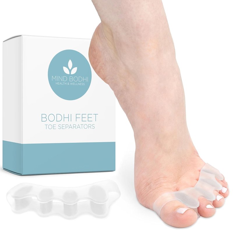 Mind Bodhi Toe Separators - Comfortable Toe Spacers for Men & Women - Regular Size, Clear