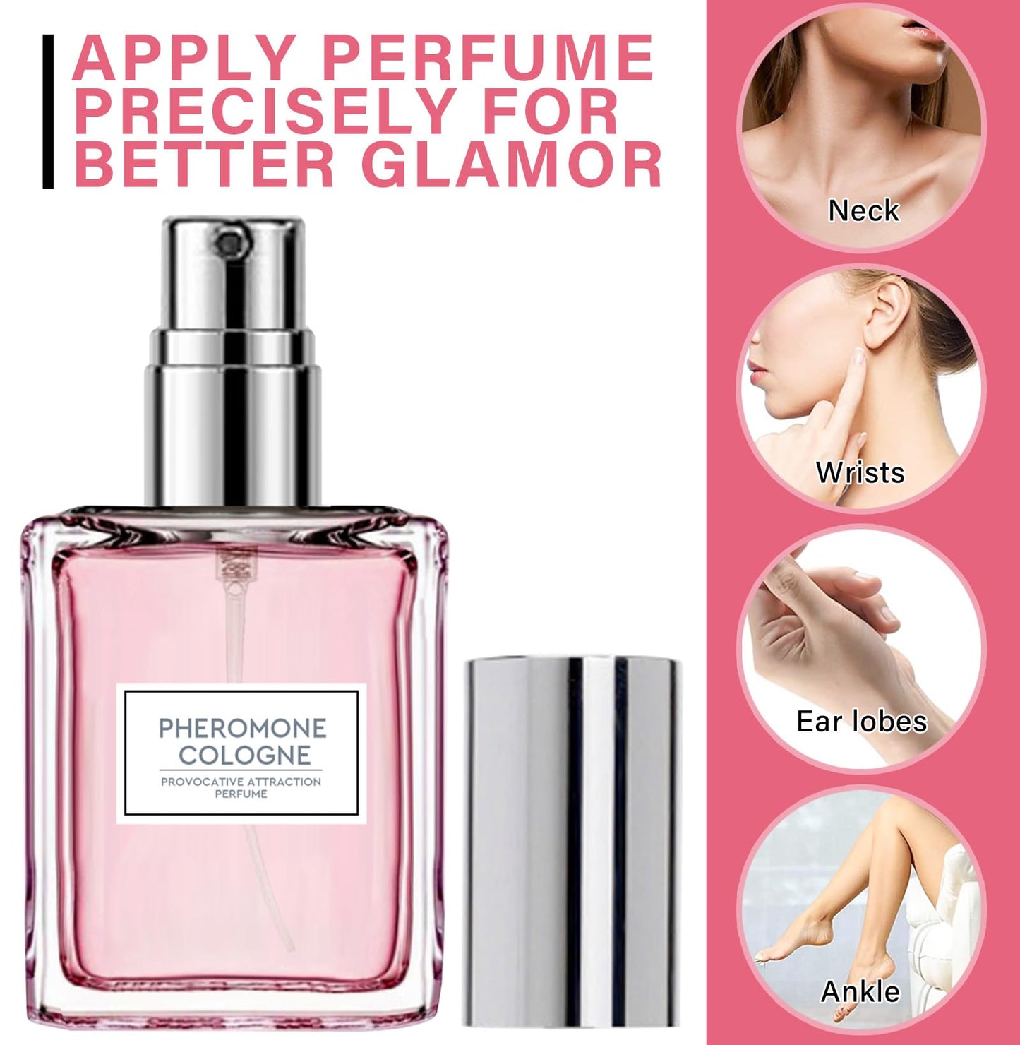 WKCWKC Pheromone Perfume for Woman, Long Lasting Perfumes for Women, Elegant Floral Notes, 12H Advanced Scent Release Formula, Travel-Size Womens Perfume for Romantic Date & Daily Wear, 20ml
