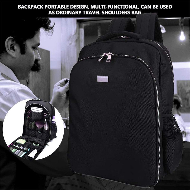 Barber Supplies Bag Organizer for Clippers and Supplies, Portable Clipper Bags and Cases for Men, Cosmetology Bag Hairstylist Clipper Backpack for Barber Accessories Essentials Stuff