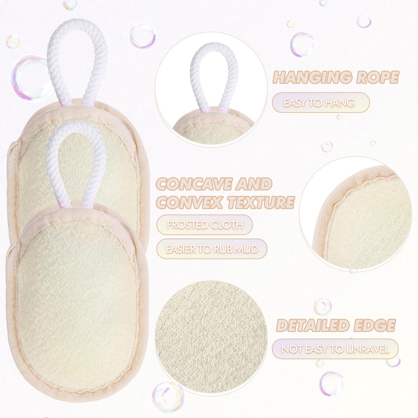 Sunnyray 12 Pcs Bath Body Exfoliating Soap Saver, Exfoliator Scrubber Pouch, Bath Loofah Sponge Body Scrubber Shower Sponge Exfoliating Mesh Pouf for Women and Men Bathing (Yellow)