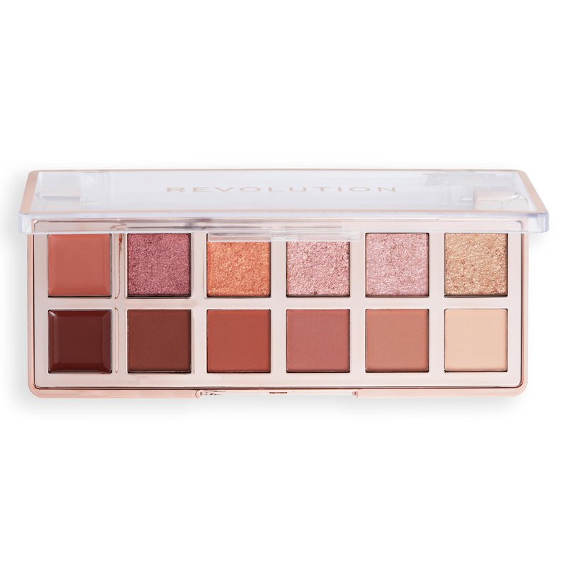 Revolution, The True Icon Bronze Palette, 12 Ultra-Pigmented Matte & Shimmer Finishes & Shades, Long-Lasting & Blendable, Vegan & Cruelty-Free, 3.53 oz