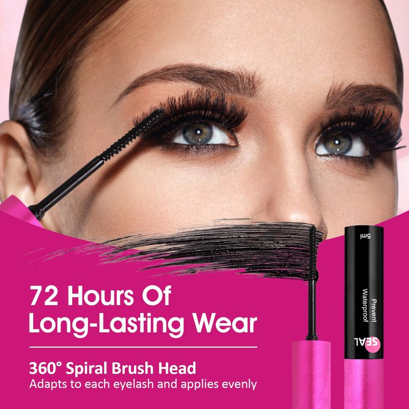 Lash Cluster Glue - Waterproof Bond & Seal for 72-Hour Hold | 2-in-1 Long-Lasting Formula - 5ml + 5ml