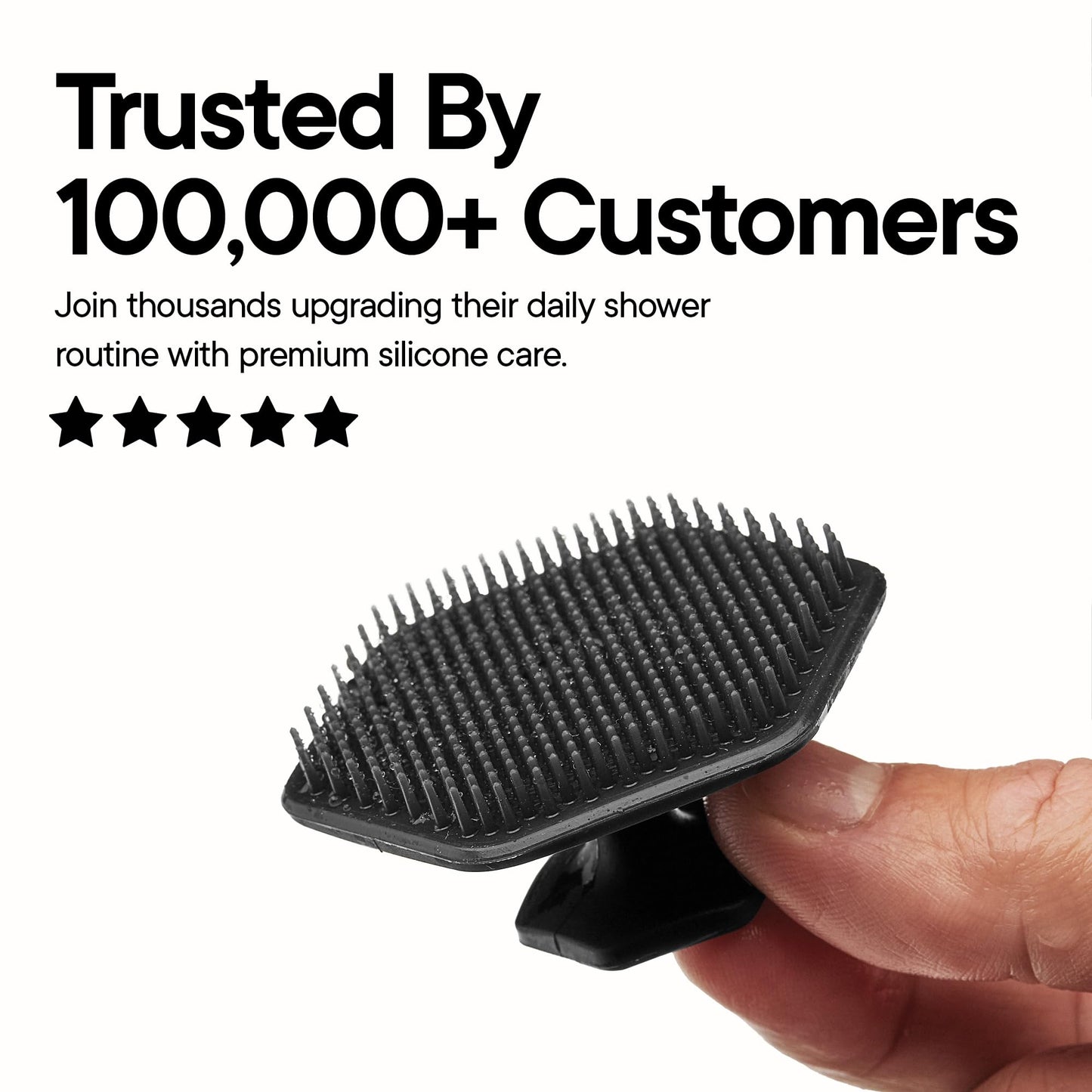 TOOLETRIES Premium Silicone Face Scrubber for Men & Women, Gentle Facial Cleansing Brush & Exfoliator, Deep Pore & Dead Skin Removal, Soft Touch Massager, Quick-Drying & Hygienic - Charcoal