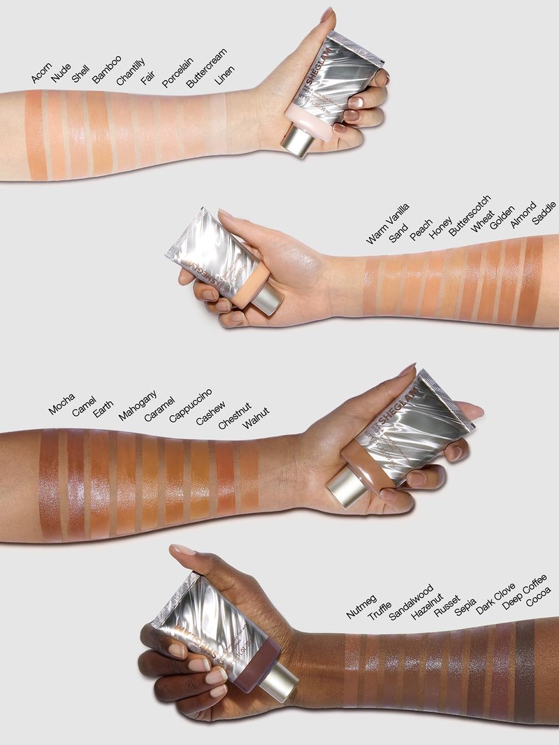 SHEGLAM Dew & Done Skin Tint with SPF20 Light-medium Coverage Foundation Evens Skin Tone-Chantilly