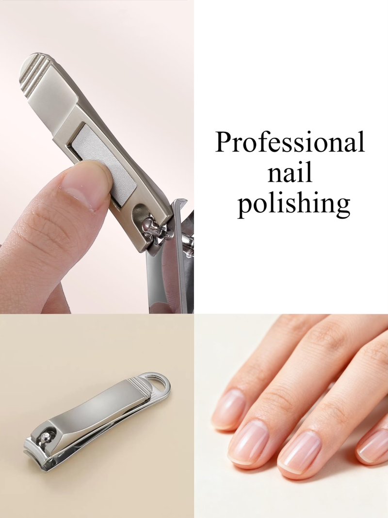 BMAGFSC Nail Clipper Set, Durable Finger Nail Clipper and Toe Nail Clipper for Men and Women (Brown)