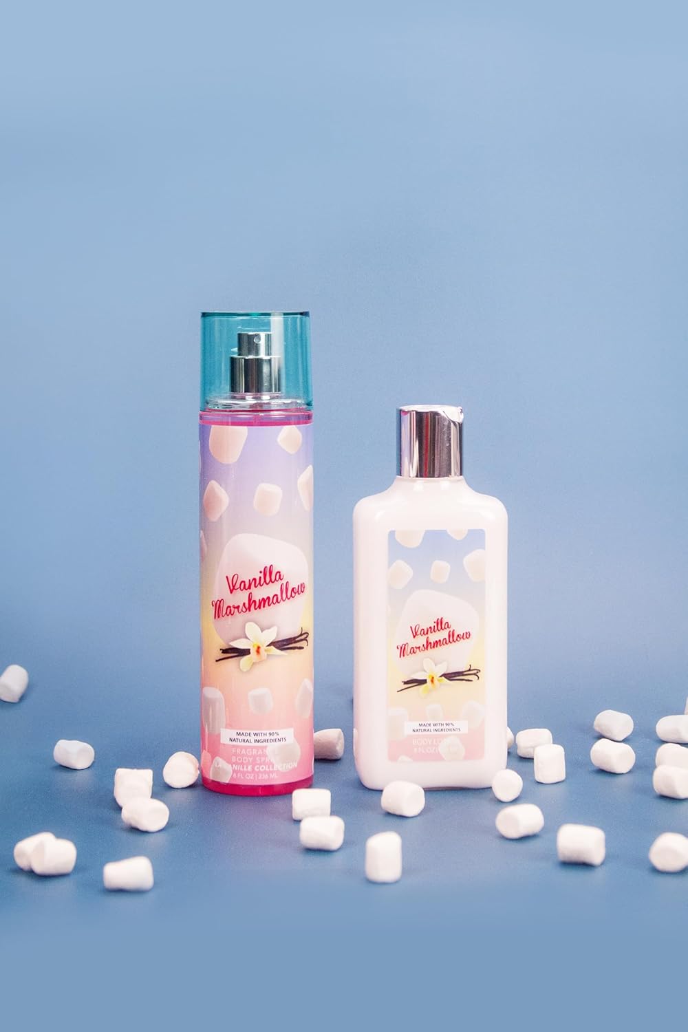 Skiennix So French Vanilla Body Mist & Lotion Set - Sweet Vanilla Marshmallow Scent