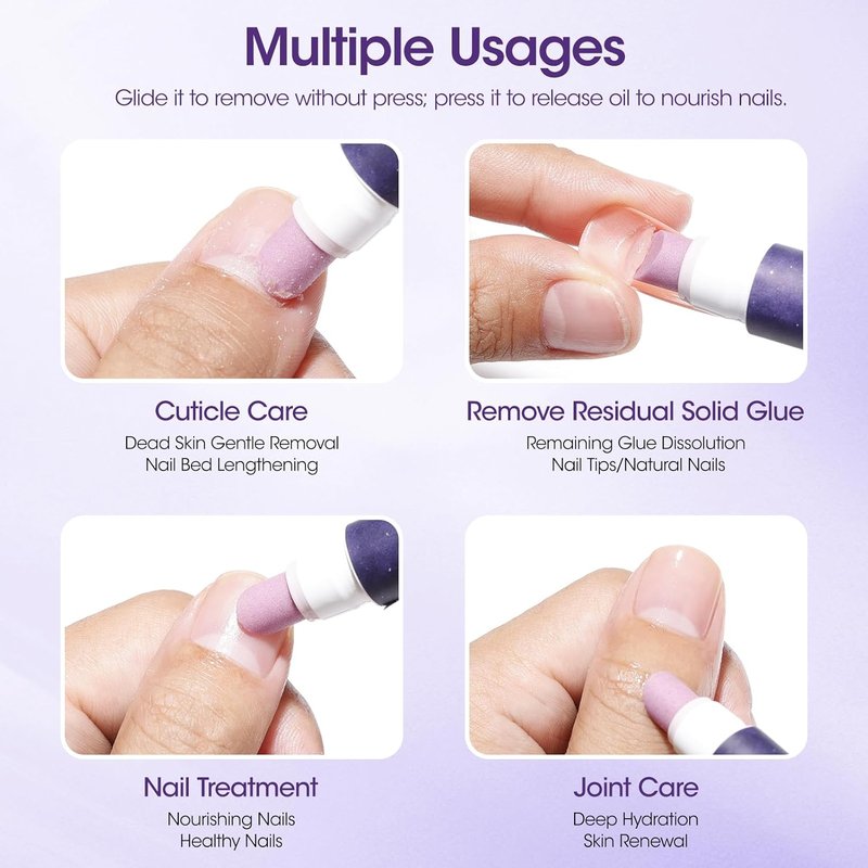 Gellen 4-in-1 Cuticle Pusher Pen - Micro-Dosing Oil & Remover for Healthy, Nourished Nails