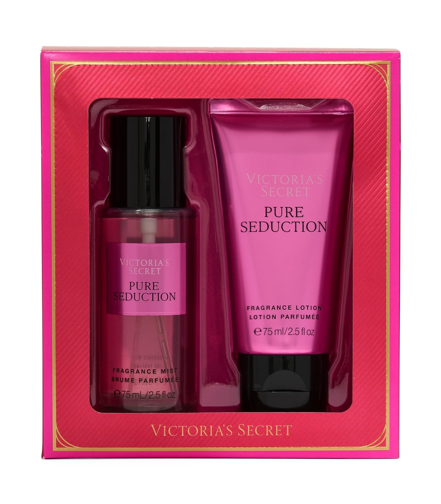 Victoria's Secret Pure Seduction Mini Fragrance Duo Gift Set, Notes of Juiced Plum and Crushed Freesia