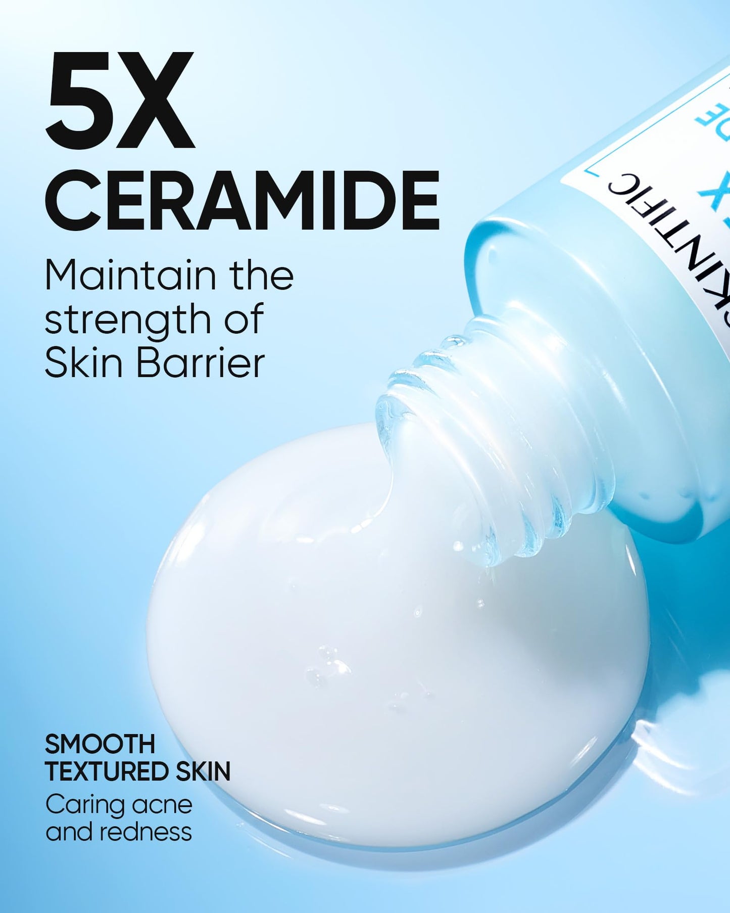 SKINTIFIC 5X Ceramide Barrier Repair Serum for Dry & Sensitive Skin Barrier Repair with Ceramide, Centella and Hyaluronic Acidx, Soothes Sensitive Skin, Reduces Redness & Strengthens Skin Barrier