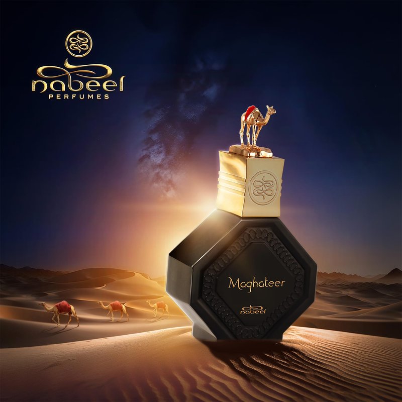 Nabeel Master Perfumer Collection - Maghateer for Unisex - Arabian Perfume for Women & Men - Fragrance with White Flowers, Bergamot, Rose, Oud Scent - Arabic Cologne - Travel Size - 3.3 oz EDP Spray