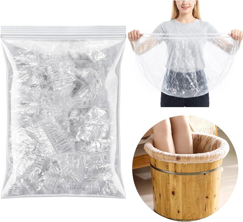 25PCS Disposable Pedicure Liners by Skiennix - Plastic Foot Soak Covers for Spa & Footbath
