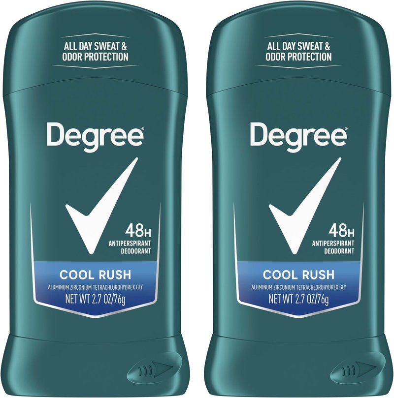 Degree Antiperspirant Deodorant Cool Rush | 48-Hour Protection | For Men | 2.7 oz, Pack of 6