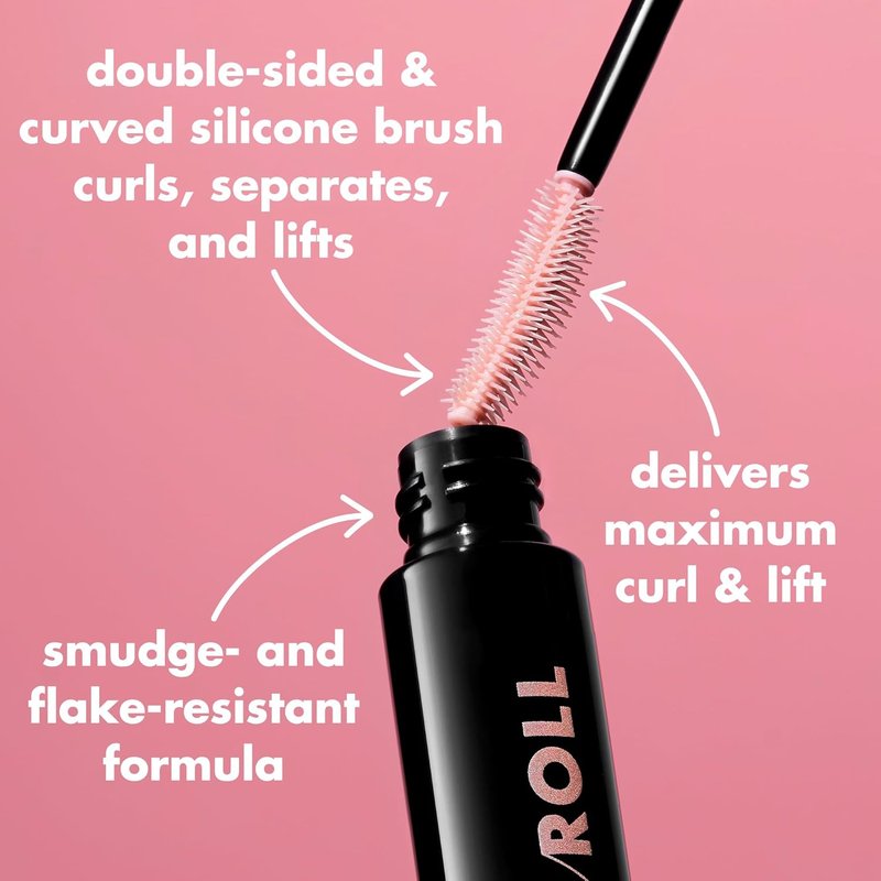 e.l.f. Lash 'N Roll Mascara - Curling Formula for Lifted, Separated Lashes | Long-Lasting, Vegan, Black