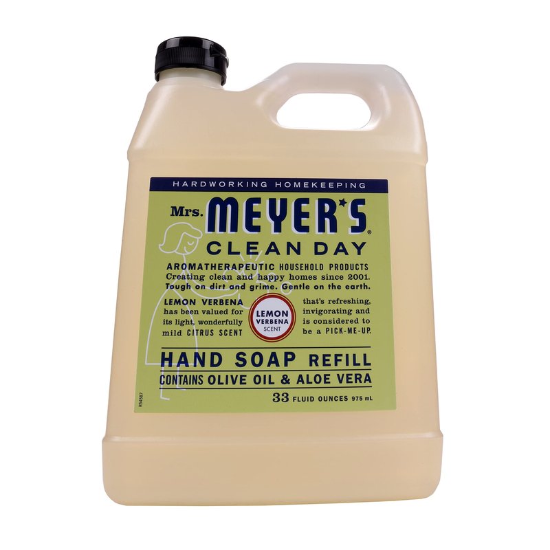 MRS. MEYER'S CLEAN DAY Liquid Hand Soap Refill, Lemon Verbena, 33 Fluid Ounce