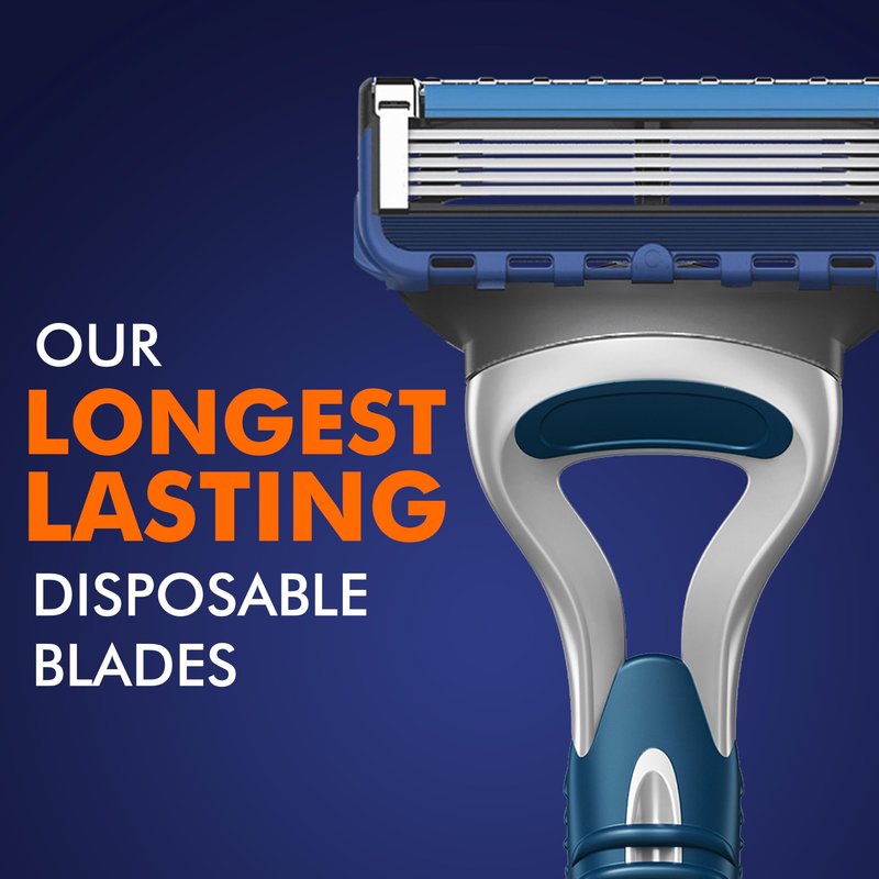 Gillette Sensor5 Men's Disposable Razors, 4 Count