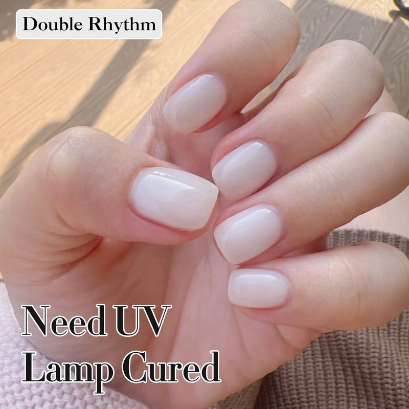 Milky White Gel Polish - Hema Free 0.50 OZ Translucent UV Jelly for DIY Nail Art | 15 ML