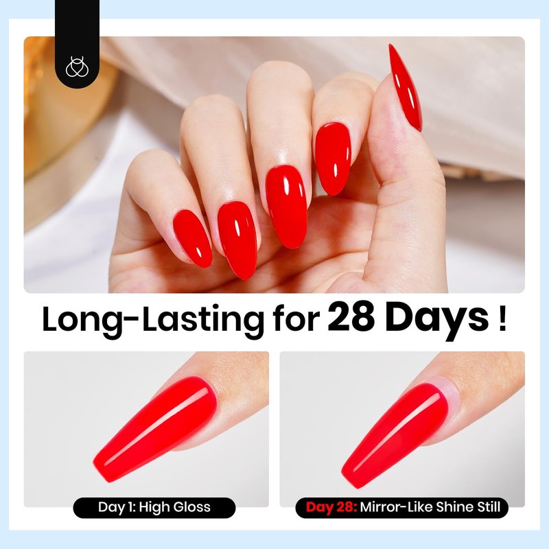 Beetles No Wipe Gel Top Coat, 15ml Top Coat Gel Nail Polish Clear Color Shine Finish and Long Lasting, Soak Off U v Nail Lamp Gift for Girls