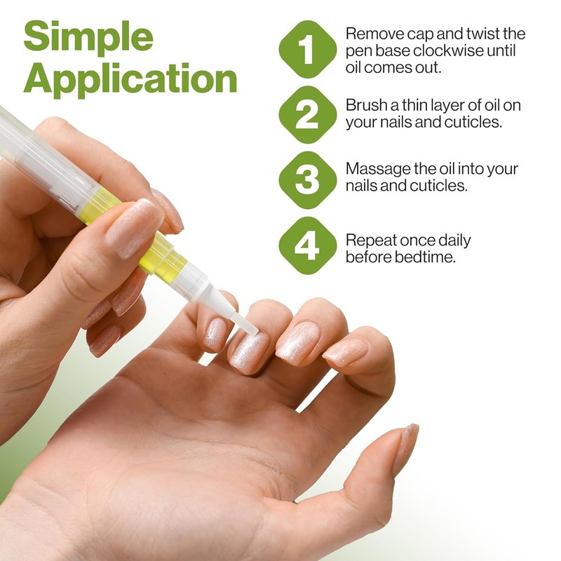 Regine Switzerland Cuticle Oil Pen - Vitamin E Nail & Cuticle Moisturizing Oil - Mess-Free Brush for Dry Cuticles
