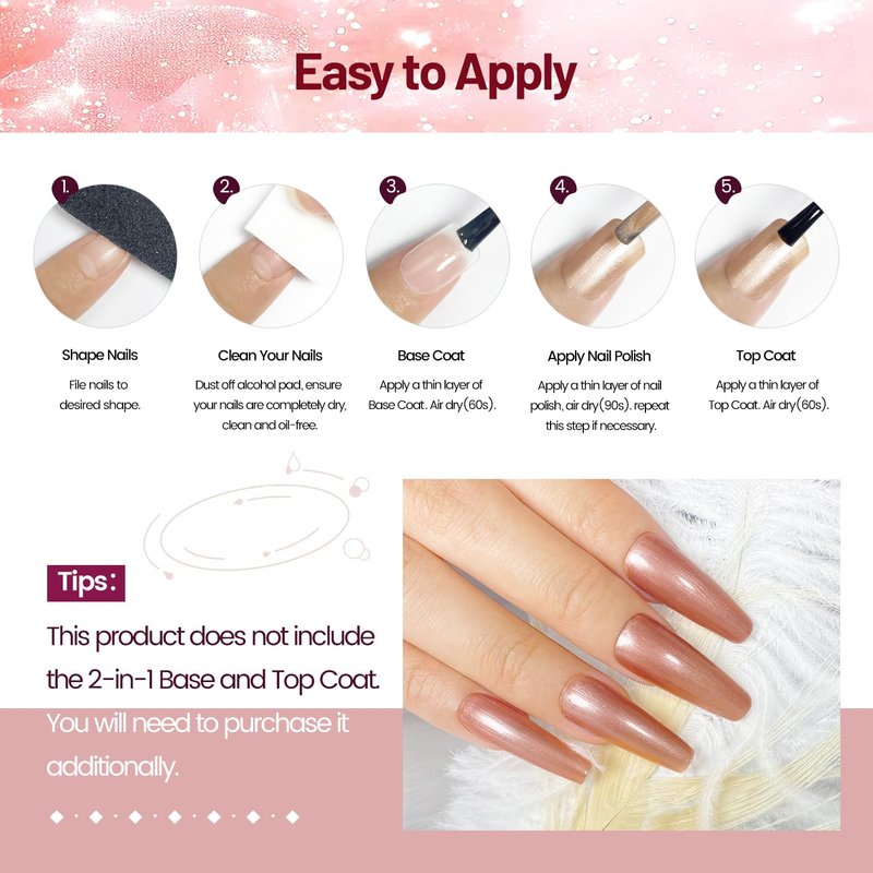 OpenLive Glitter Nail Polish Set - 6 Vibrant Colors for Stunning Nail Art | 10ml Each