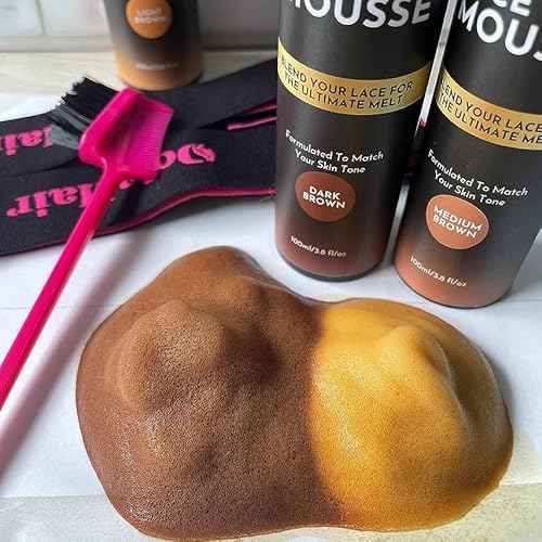 Dolahair Lace Tint Spray Mousse for Lace Front Wigs - Melting Foam, Hair Mousse, Wig Glue, and Installation Kit