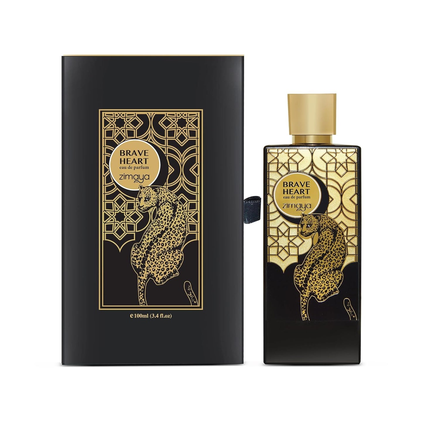 Zimaya Brave Heart Unisex Eau De Parfum - Long Lasting Warm Spicy, Woody & Musky Scent | 3.4 fl oz
