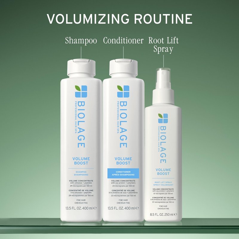 Biolage Volume Boost Shampoo for Fine Hair – Creates Lasting, Lightweight Volume, Root Lift & Shine, With Cellulose and Peptides, Vegan, Paraben and Silicone-Free, 13.5 Fl Oz