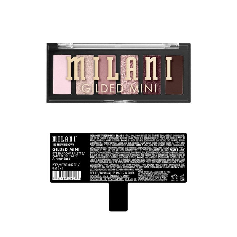 Milani Gilded Mini Eyeshadow Palette - 6 Matte & Shimmer Shades | The Wine Down