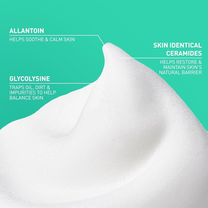 CeraVe Balancing Air Foam Face Wash - Foaming Cleanser for Combination Skin | 8oz, Fragrance-Free & Non-Comedogenic