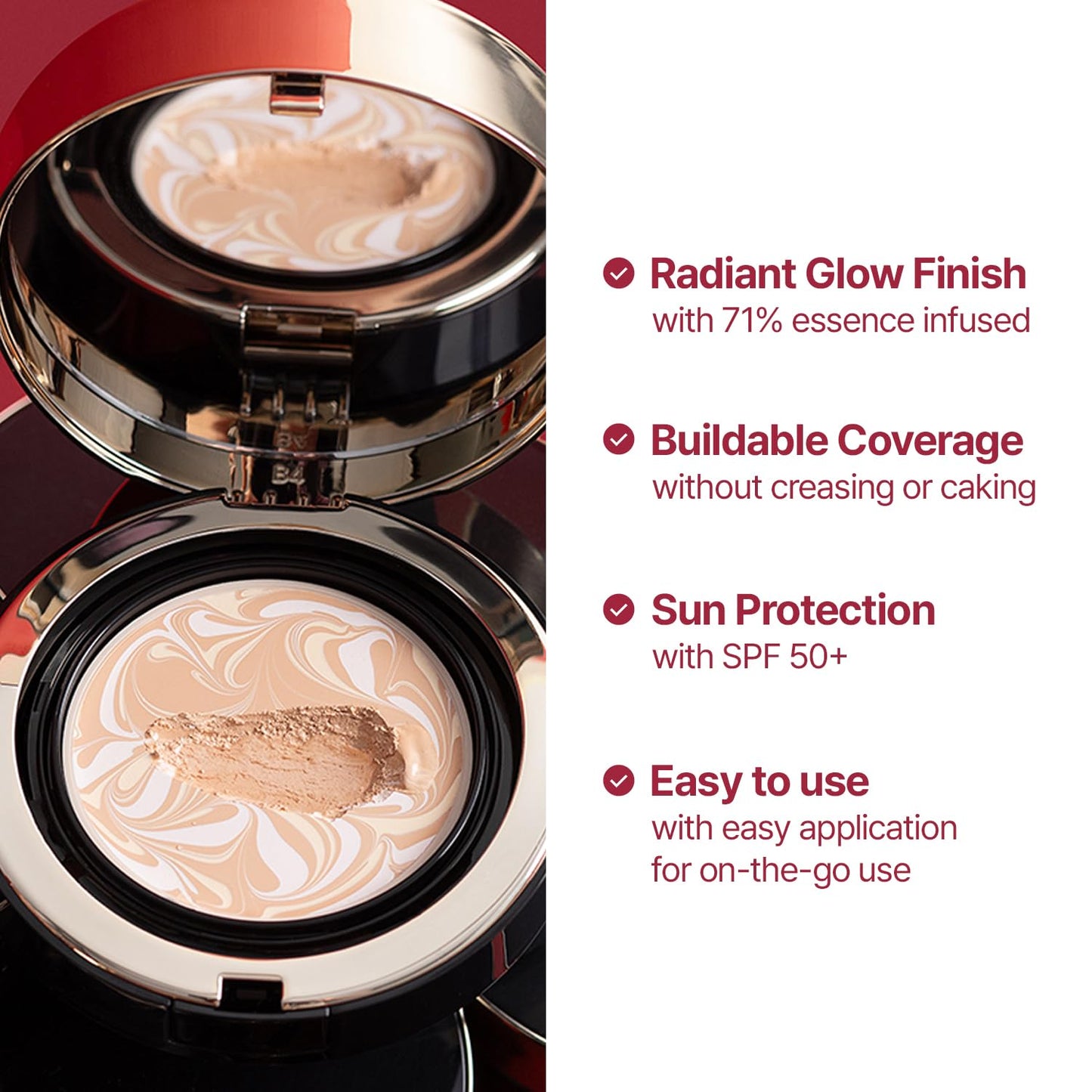 [Vegan] AGE20'S Signature Essence Pact | Pack of 1 | 21W WARM VANILLA | Korean Cushion Foundation | Cream Foundation, Dewy & Glow Finish, Natural Coverage, SPF 50+
