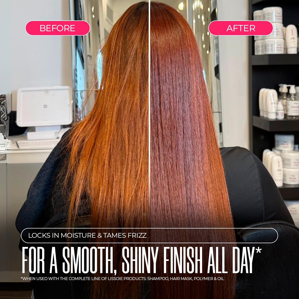 Weightless Shine Hair Serum Oil by [Brand Name] - 48-Hr Hydration & Frizz Control | Squalane, Avocado & Argan, 1 fl oz