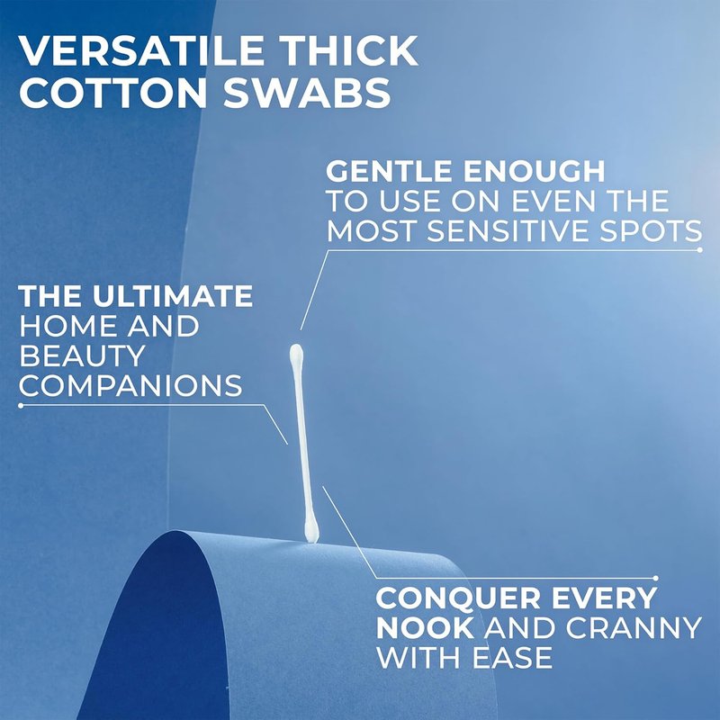 Cotton Swabs - Q-Tips Hygiene Shield 300 Count | Travel-Size 30 Count for First Aid, Beauty & Baby Care