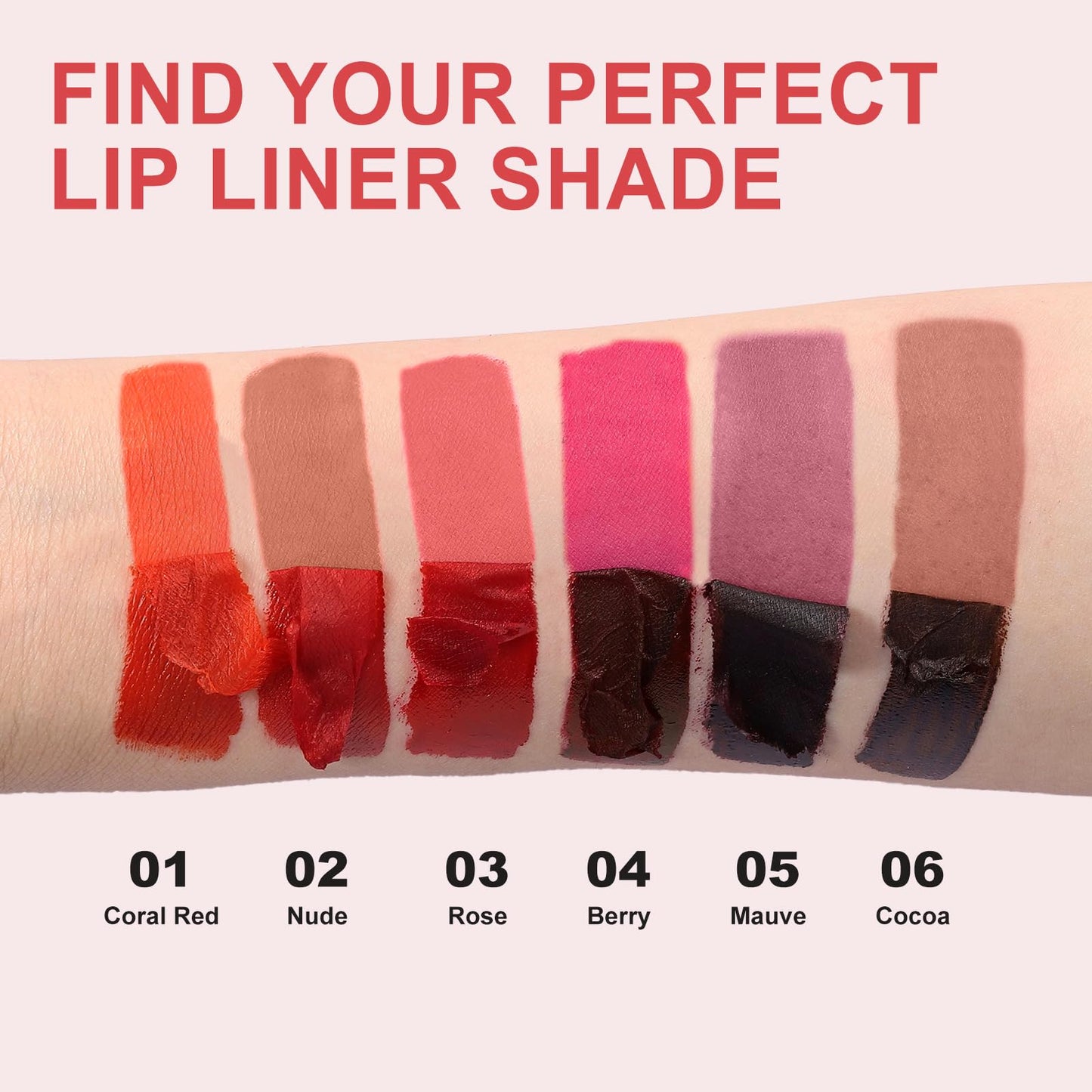 Ursoulney Lip Stain Peel Off - Long Wear Tattoo Lip Liner, Waterproof & Transfer-proof Peel Off Lip Stain with Matte Finish, Gifts for Women