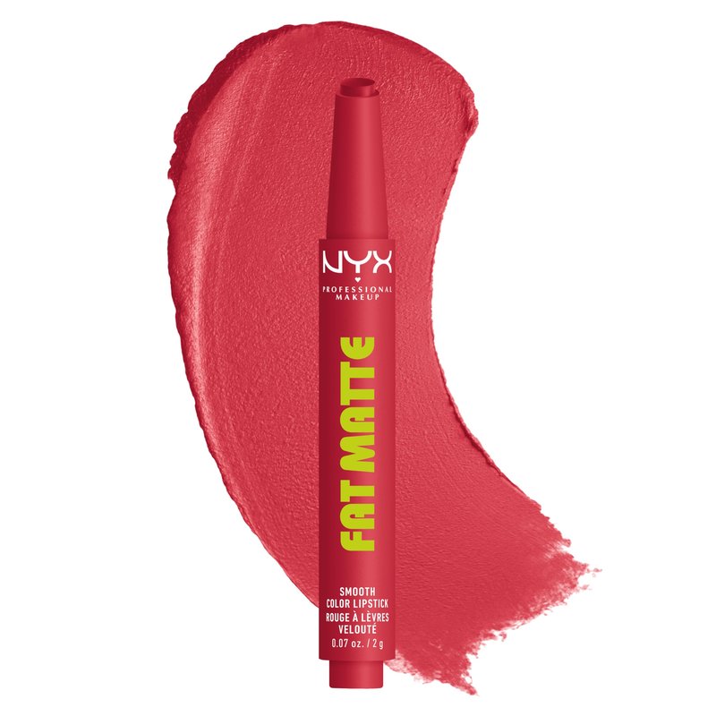 NYX PROFESSIONAL MAKEUP Fat Matte Lipstick, Pigmented, Smoothing, & Non-Drying Lip Crayon, Long Lasting Lip Makeup, Vegan & Cruelty Free - Flamingo Feather (Warm Pink)