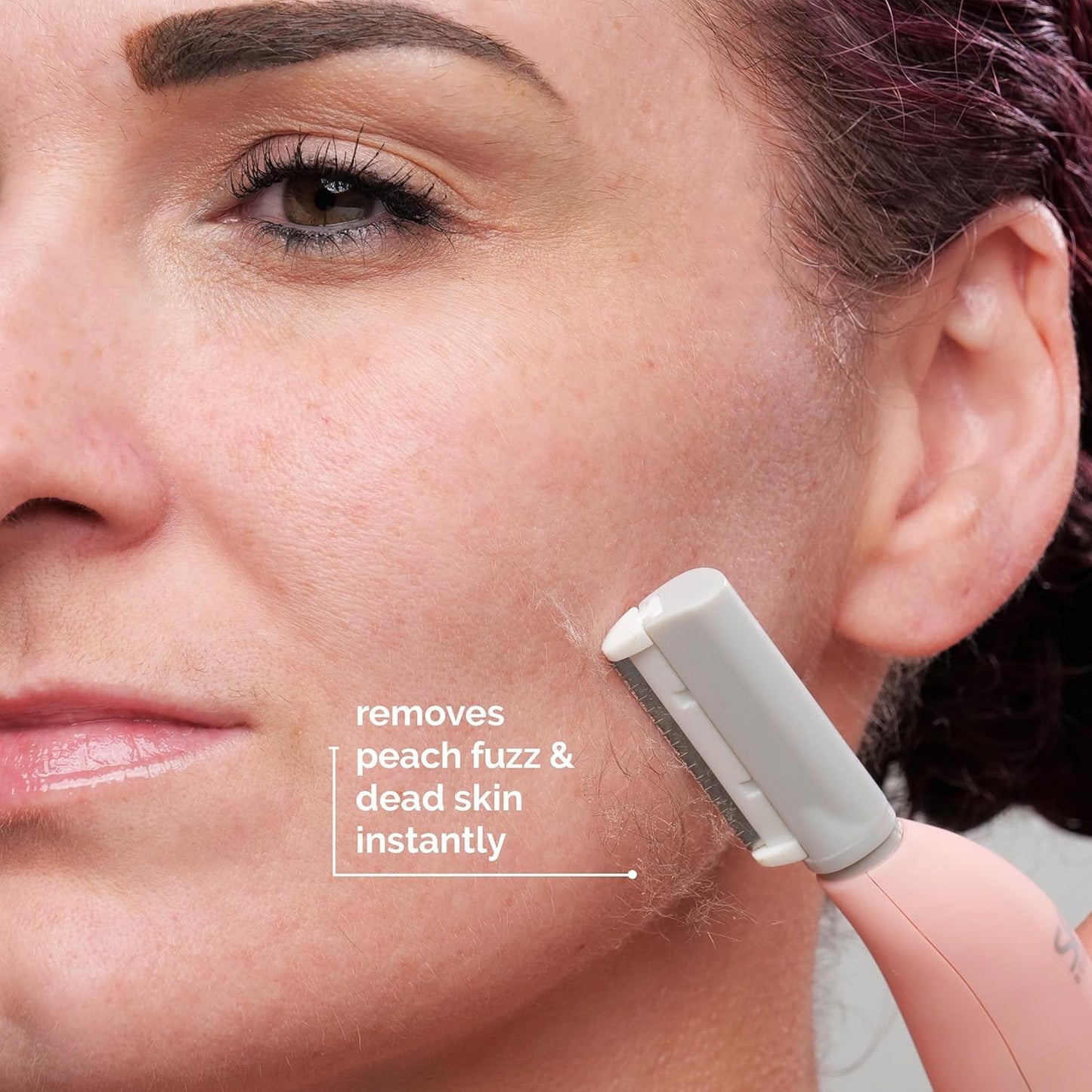 SPA SCIENCES - SIMA Patented Dermaplane Razor for Women Face – Painless 2-in-1 Facial Exfoliation & Peach Fuzz Hair Removal – Anti-Aging – 3 Speeds – Rechargeable – 7 Weeks Treatment