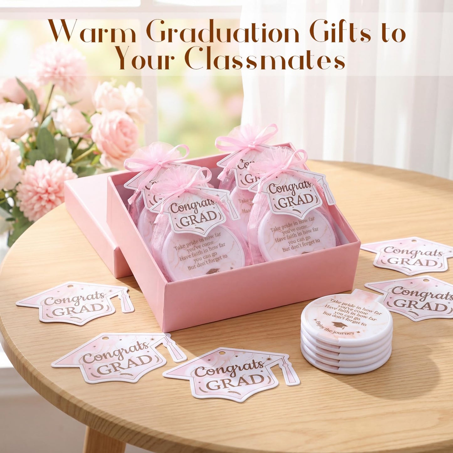 Thyle 36 Set Graduation Gifts for Women Class of 2026 Mirror Compact Bulk with Cards and Organza Bags Graduate Gift for Her Graduation Compact Mirror for Daughter College Medical High School Student