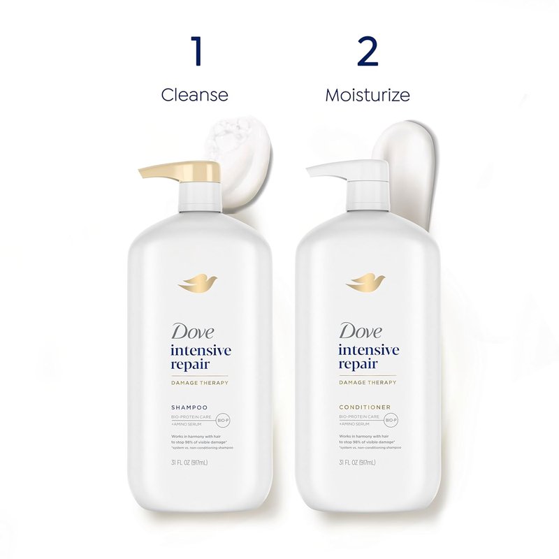 Intensive Repair Conditioner for Damaged Hair - Bio-Restore Complex | 31 oz Pack of 4
