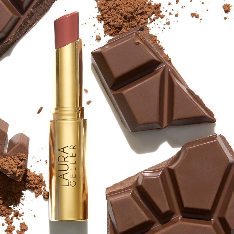 Laura Geller Jelly Balm Tinted Lip Color - Cocoa-Motion - Hydrating Vitamin E, Semi-Shine Finish