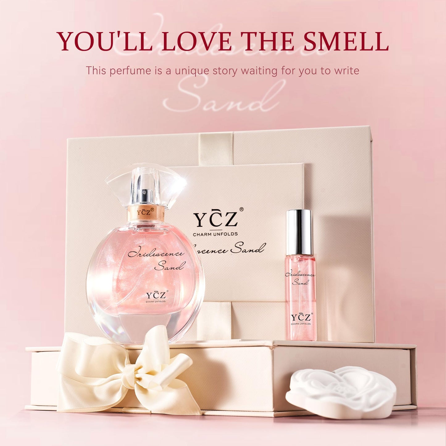 Ycz Quicksand Perfume Luxury Women's Perfume Gift Set for Mothers Day Gifts, 2.19oz (65ml) Eau De Parfum, Long-Lasting Oriental Fragrance with Grapefruit, Citrus Blackcurrant, Unique Gift for Women