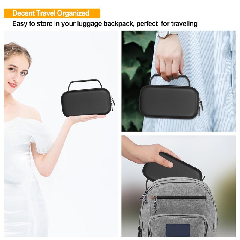 Portable Inhaler Nebulizer Carrying Case - Travel Bag for Adults & Kids | Black