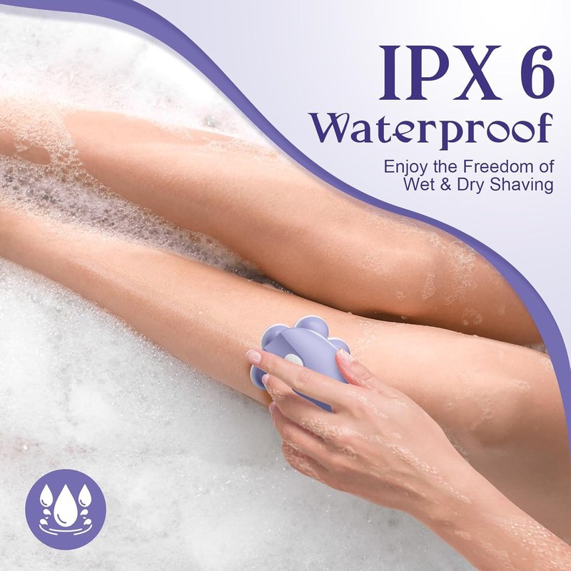 Electric Razors for Women - 7D Fast & Painless Full-Body Shaver for Smooth Skin | Waterproof Wet/Dry Use, Travel Cover Included