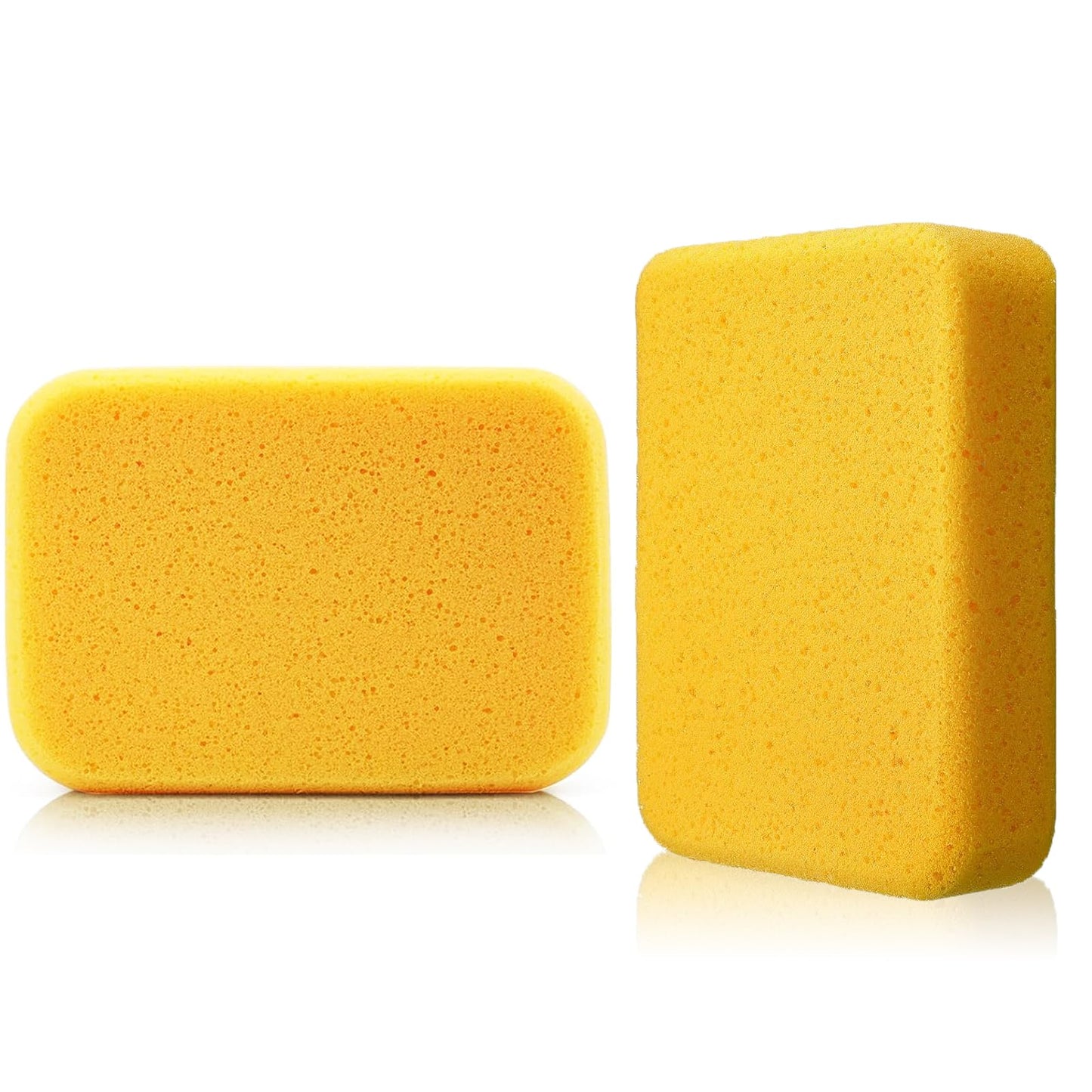 2-Pack Extra Large Cleaning Sponges (7.5" x 5.5" x 1.9") – Heavy Duty Grouting, Car Wash & Multi-Surface Sponge – Non-Scratch PU Foam for Tile, Dishes, Cars & Crafts Super Absorbent