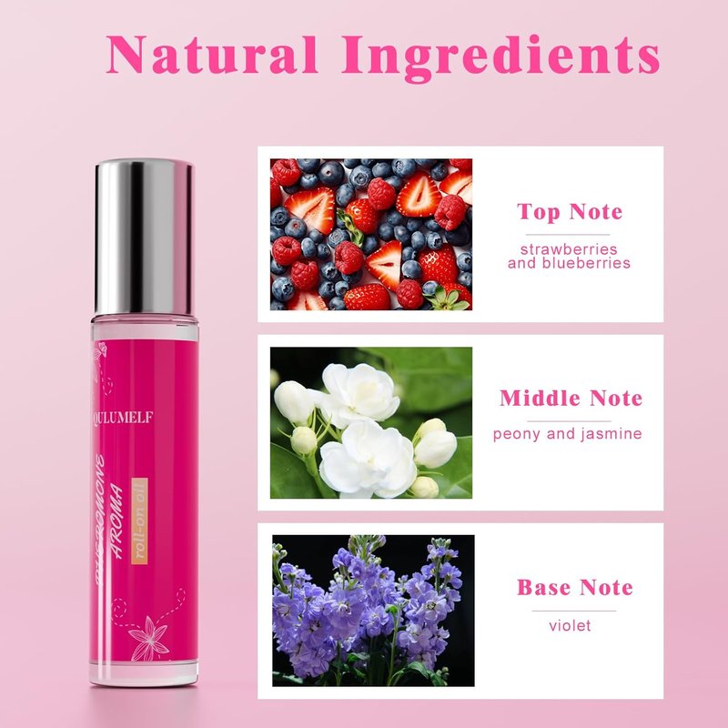 QULUMELF Pheromone Perfume for Women - Long Lasting Fruity Fragrance | Portable Roller Ball Design