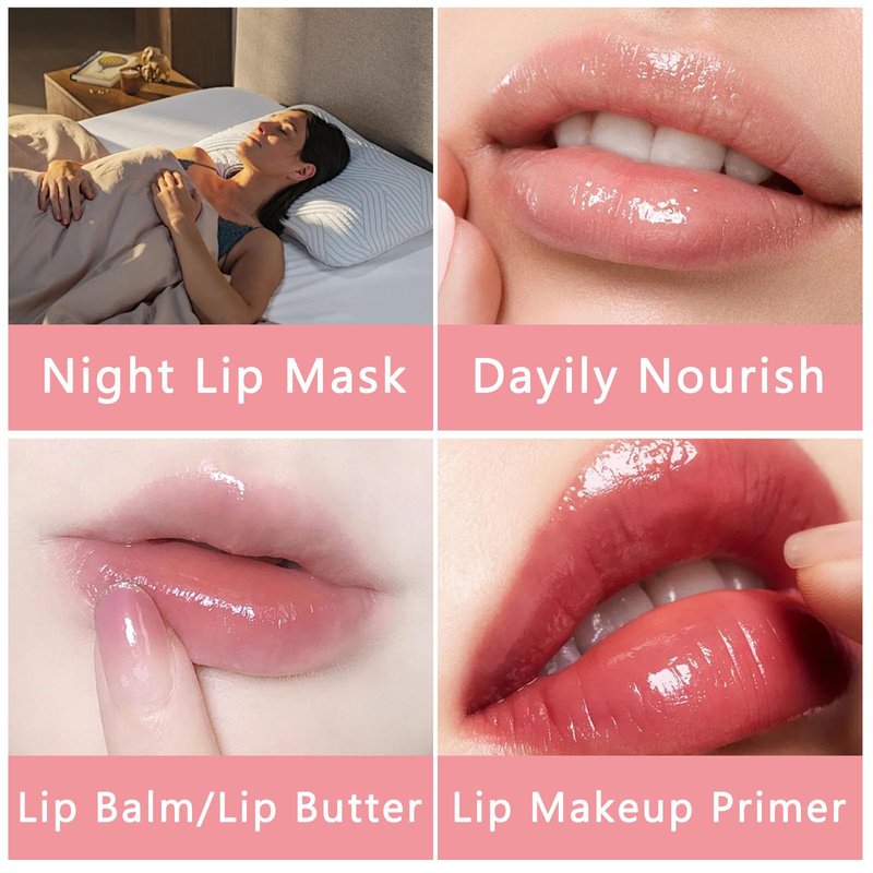 O'CHEAL Lip Gloss for Women, Hydrating Tinted Lip Balm, Natural Glossy Sheer Lip Stain, Lightweight, Plumping, Non Sticky, Long-Lasting, Anti-Wrinkle Lip Butter, Cruelty-Free & Vegan (Pink)