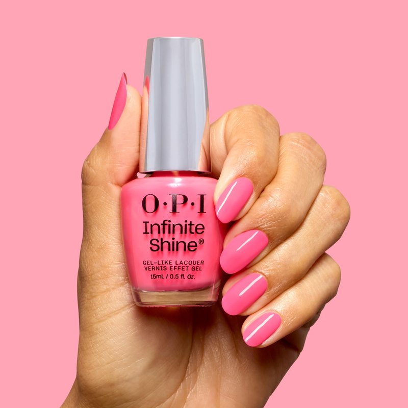 OPI Infinite Shine Lei Out in the Sun | Opaque Bright Warm Tropical Rose-Pink Crème Long Wear Nail Polish | Trip to the Brite Side | Summer 2026 Collection