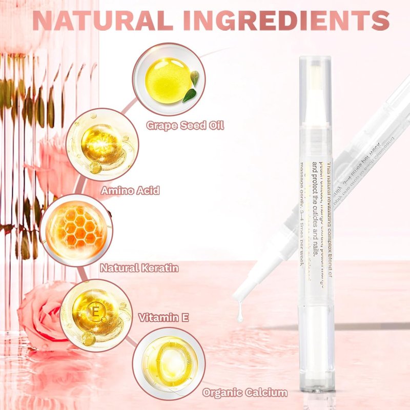 Meschett Cuticle Oil Pens - Revitalize Nails & Prevent Cracking | 2PCS Aloe & Jasmine Flavor