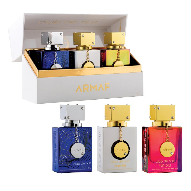 Armaf Club De Nuit Untold 3-Piece Mini Gift Set for Men, 1.0 Oz EDP, 1.0 Oz Iconic and 1.0 Oz Imperial