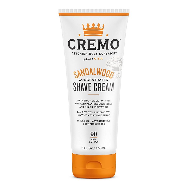 Cremo Shaving Cream - Sandalwood Scent | 6 Ounce Tube (Pack of 12) for Smooth Shaving