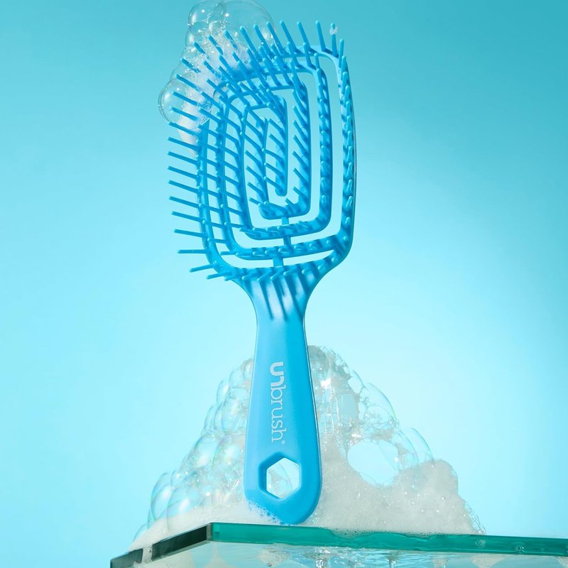 FHI Heat Detangling Brush - Ultra-Flexible Pain-Free Hair Tool with DuoFlex Anti-Static Bristles | Perfect for Tangles & Scalp Massage