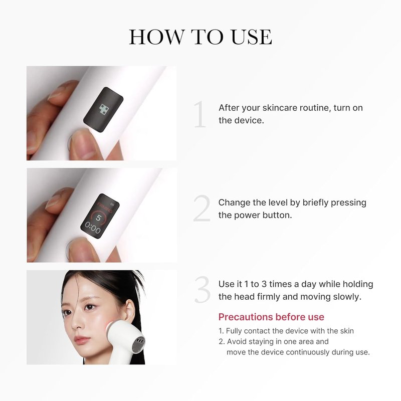 Medicube Age-R Ultra Tune 40.68 | High-tech 2 in 1 skin care tool - Skin elasticity, Line care, Radiance, Korean facial tools